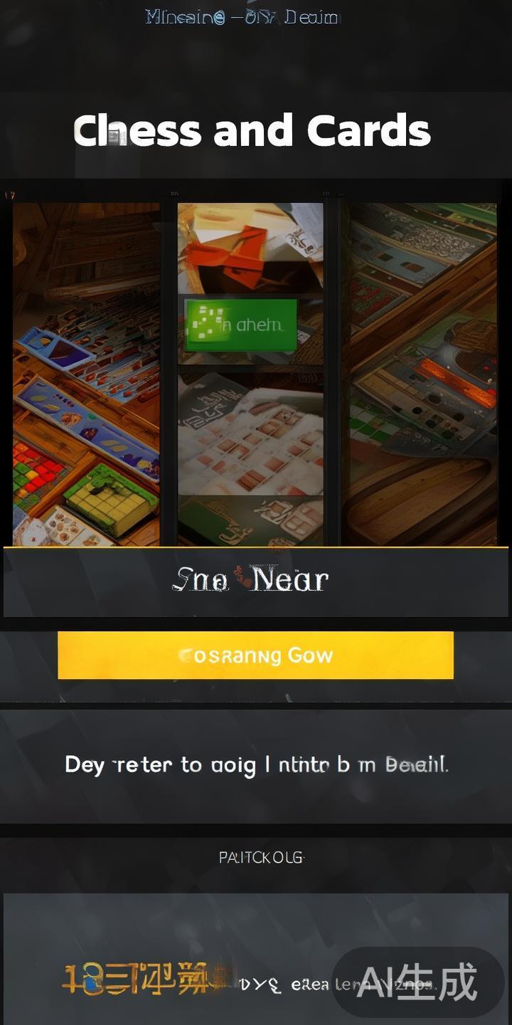 在平台的首页或主菜单中，通常设有一块醒目的“棋牌”